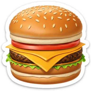burger bun sticker