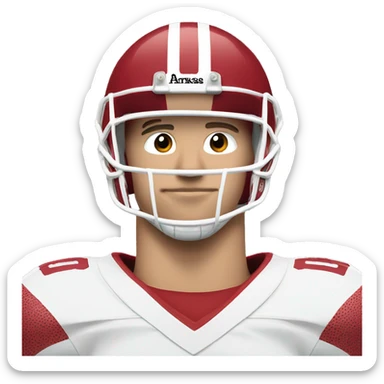 White person number 99 Arkansas football player  sticker