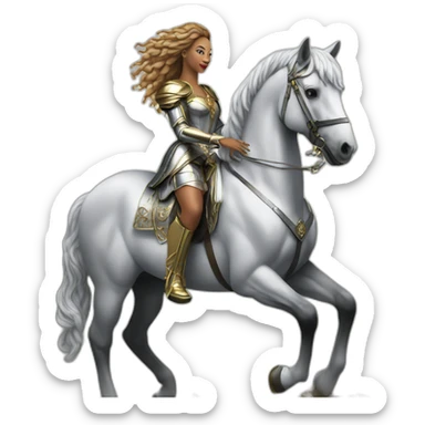 Renaissance album Beyoncé on silver horse sticker