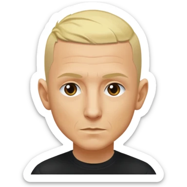 Chester Bennington with blonde hair sticker