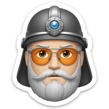 Norse mythology odin with eye patch sticker