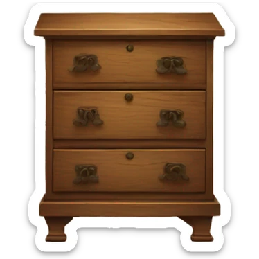 ancient chest of drawers sticker