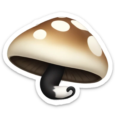 Mushroom that is a skunk  sticker