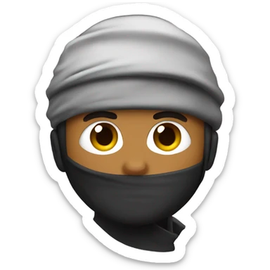 Ninja with a low taper fade sticker