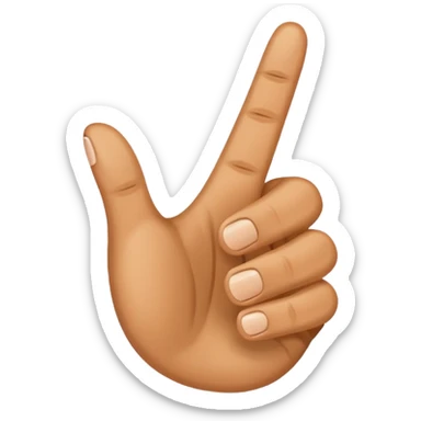 A thumbs up emoji of just thr hand no other body part but the fist has five fingers instead of four making a total of six fingers including the thumb sticker