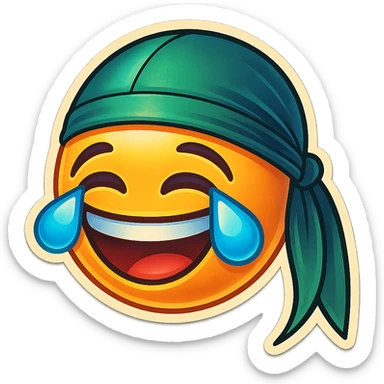 lol face laughing crying
make him smile
Change His durag To Green sticker