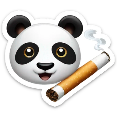 Panda cigarette sticker