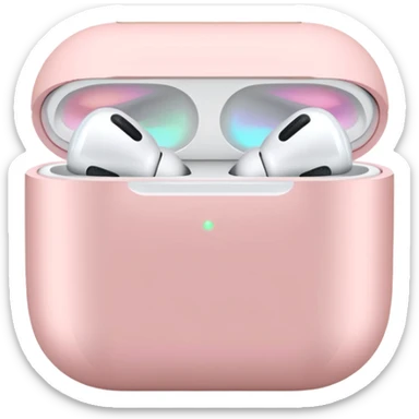 Airpods max light pink  sticker