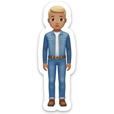 Use the following image but change the clothes to jeans and shirts sticker
