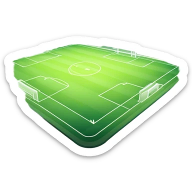 An icon featuring a large stadium with a football match in progress, players in action on the field, and a cheering crowd in the stands. Bright floodlights illuminate the pitch, creating an intense atmosphere of competition. The transparent background highlights the thrill of live sports events. sticker