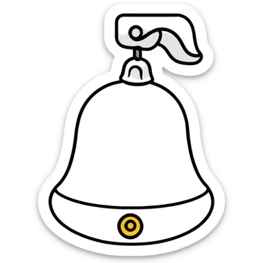 gentle reminder bell with kind reminder appearance sticker