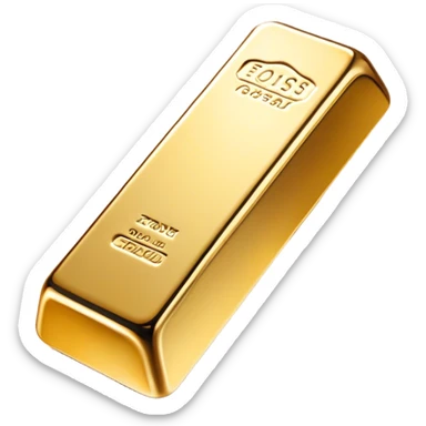 Cinematic Realistic Gold Bar, Radiant and brilliant, with smooth, polished golden bars reflecting the light in stunning highlights. The soft, warm glow of the metal exudes luxury and elegance, catching every glimmer in the surrounding environment. Soft glowing outline, capturing the essence of wealth and timeless beauty in gleaming gold. sticker