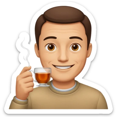 Çay içen Baba  sticker