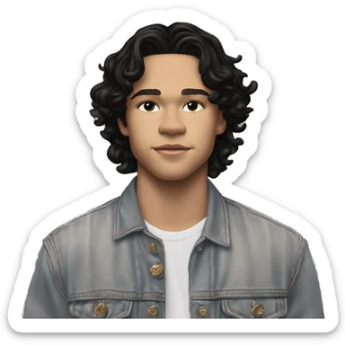 Conan Gray is an American singer-songwriter and former YouTuber. Born in Lemon Grove, California, and raised in Georgetown, Texas, he began uploading dark hair, long short rockstar sticker