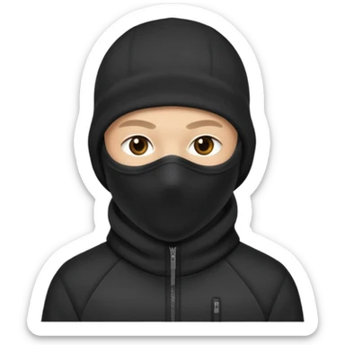 thief in a balaclava sticker