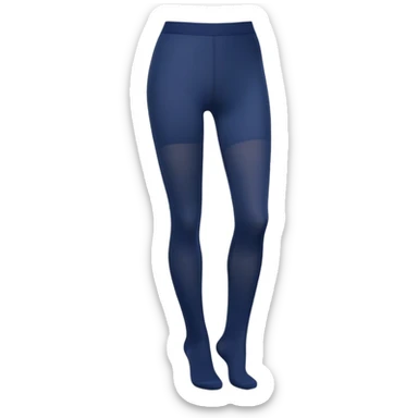 Navy blue opaque tights sticker