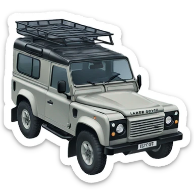 land rover defender  sticker
