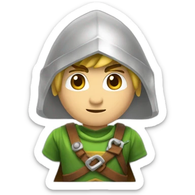 Link avec son épée de légende sticker