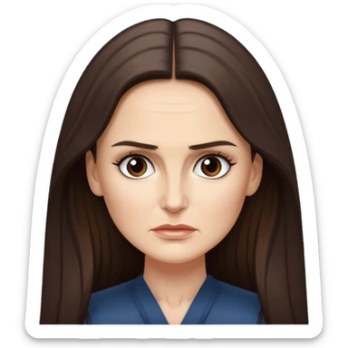 Demi Moore serious up to the waist sticker