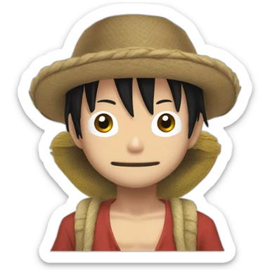 Luffy avec deux épées  sticker