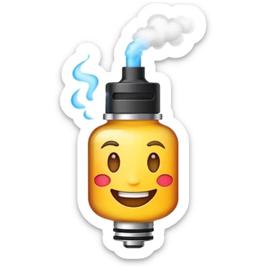 emoji vaping sticker
