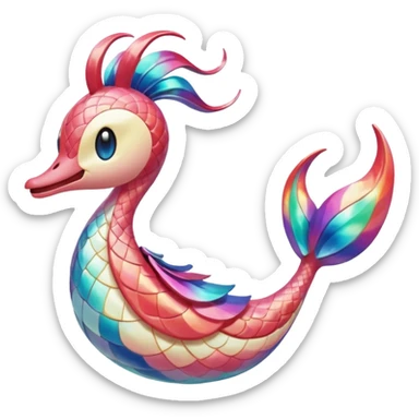  Exotic Meloetta-Milotic-Kirby-Fakémon-creature-hybrid sticker