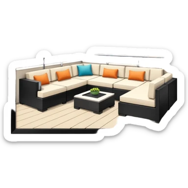 Rooftop es una terraza bonita pra hacer fotos a la ciudad de  nueva york sticker