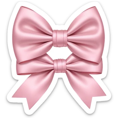 Light pink bows sticker