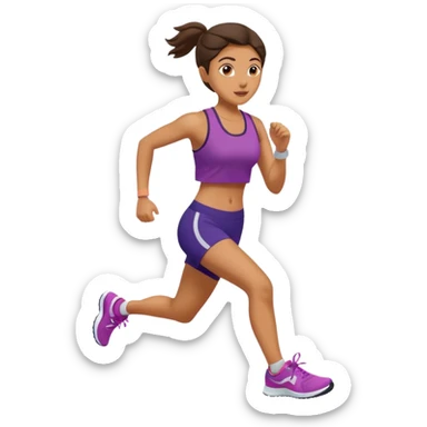 Morning Jogger woman sticker