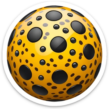 Cheetah print lucky nine ball sticker