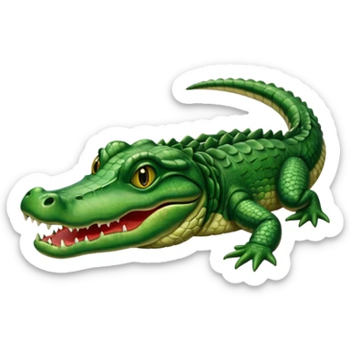 big lake placid alligator sticker