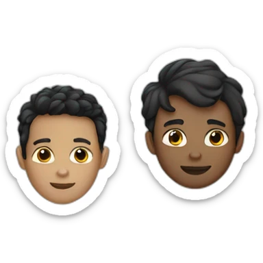 two white boys with one black labrador third sticker