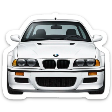 white bmw m3 e36 sticker