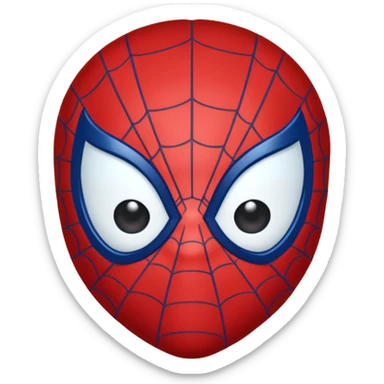 Spiderman face chibi sticker
