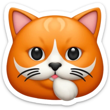 haz que un gato  esté lanzando un beso sticker