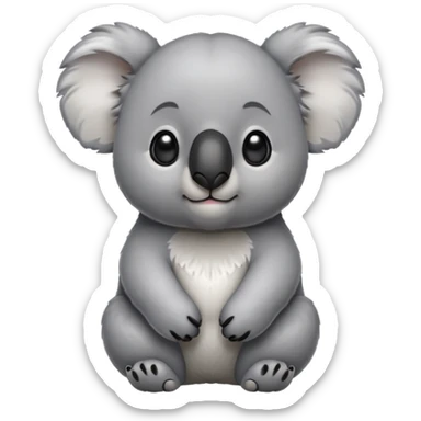 cinematic-noble-koala-portrait-emoji,-poised-and-regal,-with-a-stocky,-cuddly-build-and-a-plush,-well-groomed-grey-fur,-large-round-ears-and-a-distinctive-big-black-nose,-deep-set-soulful-dark-eyes,-simplified-yet-sharp-and-sophisticate sticker