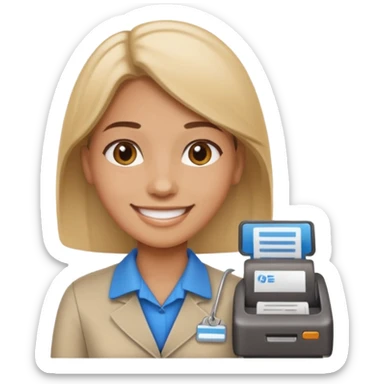 cashier sticker