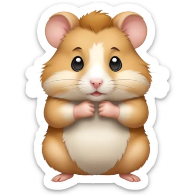 Hámster luchador sticker
