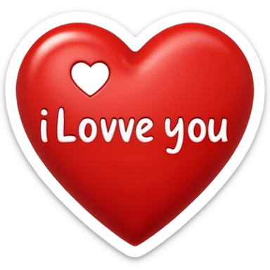 A heart  saying baby I love I can't wait til your here sticker