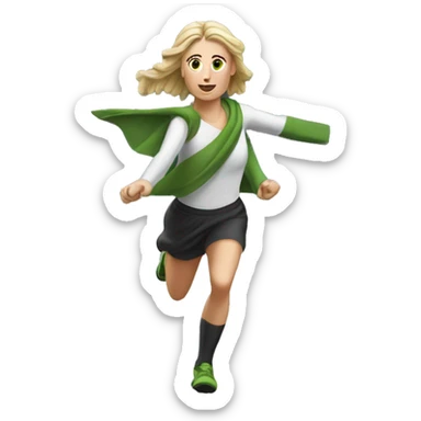 skipping sprint review saint brigid sticker