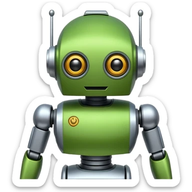 bana şu android yeşil robot maskotu ver sticker