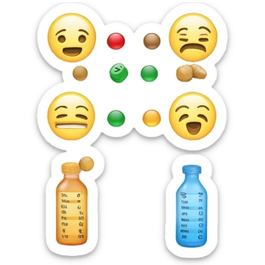 a graph showing different vitamin levels, these include, testosterone, vitamin D and cortisol.  sticker