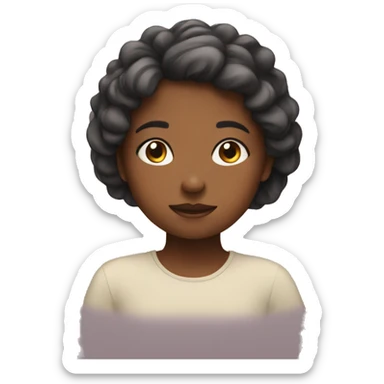 girl being mindful sticker