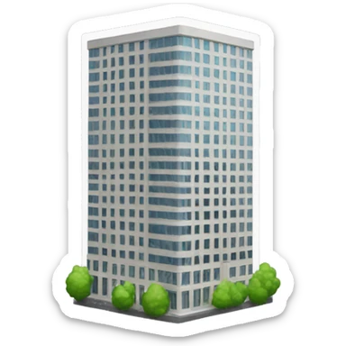 Office Tower with "N" on it. sticker