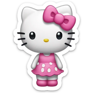 Hello kitty debout sticker