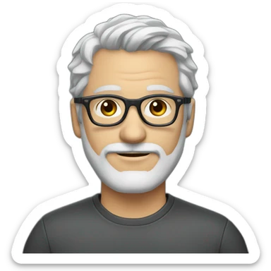 40-year-old-white-man-with-grey-hair-and-grey-beard-and-dark-glasses-and-thin-nose sticker