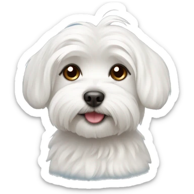Cute Maltese dog sticker