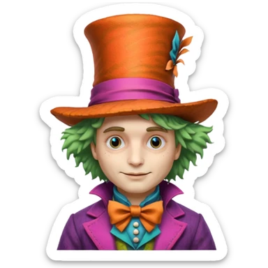Mad Hatter from Alice in Wonderland movie sticker