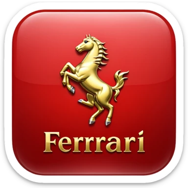 Ferrari logo real sticker