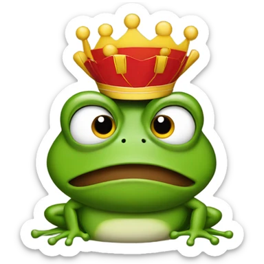 Frog w a KC chiefs shirt  sticker